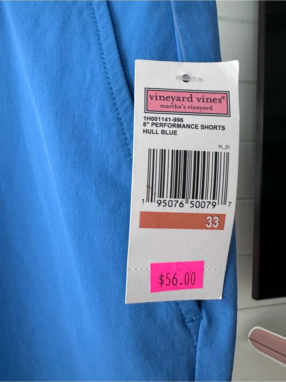 Vineyard Vines Men’s Bright Blue Flat Front Shorts